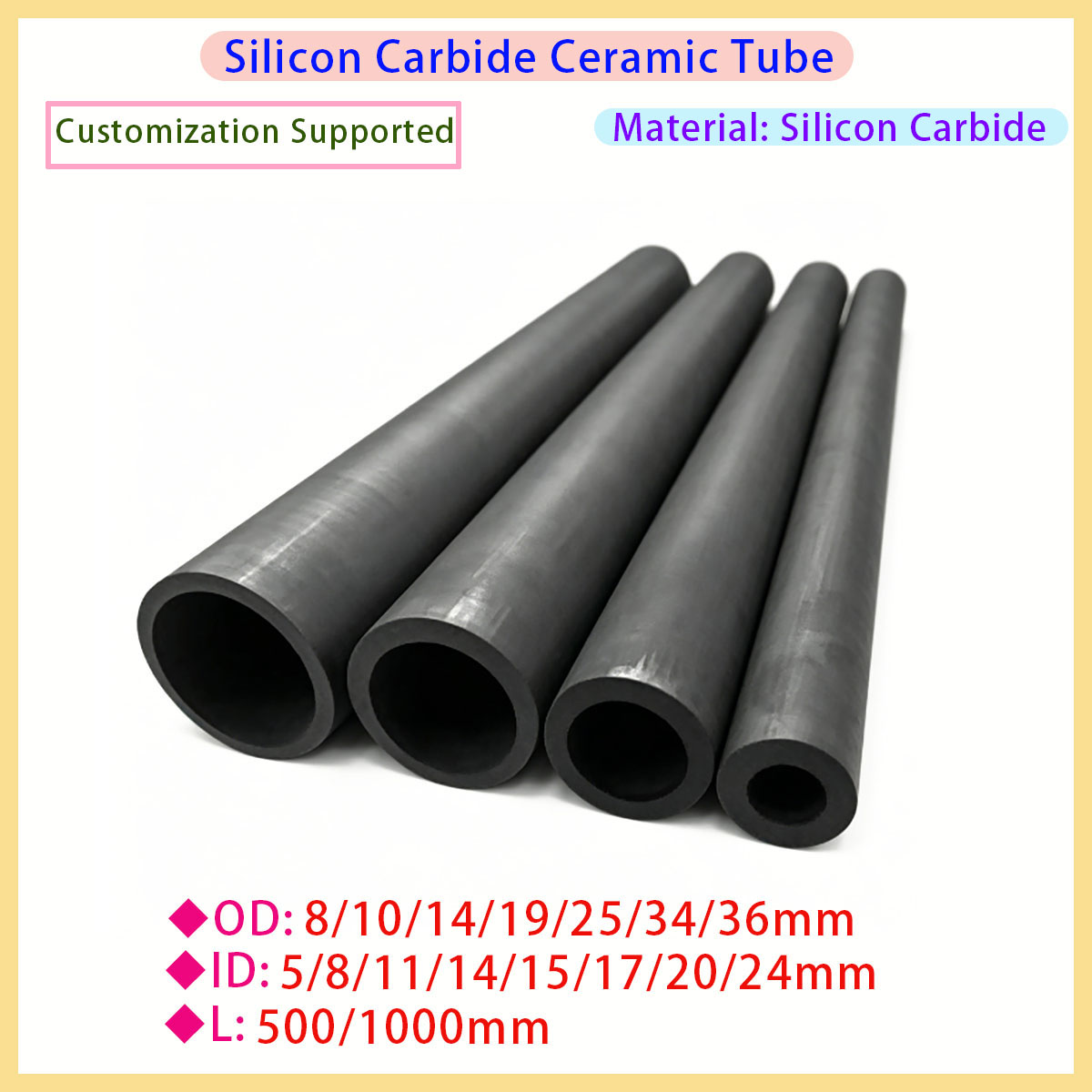 Pipe Freeze Spray - SiC Ceramic Pipe Pressureless Sintered Silicon