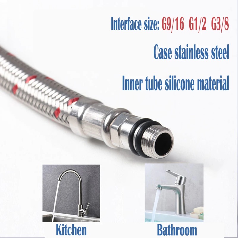 2PCS 60cm Flexible Plumbing Pi - Flexible Hose Braided recension och pris