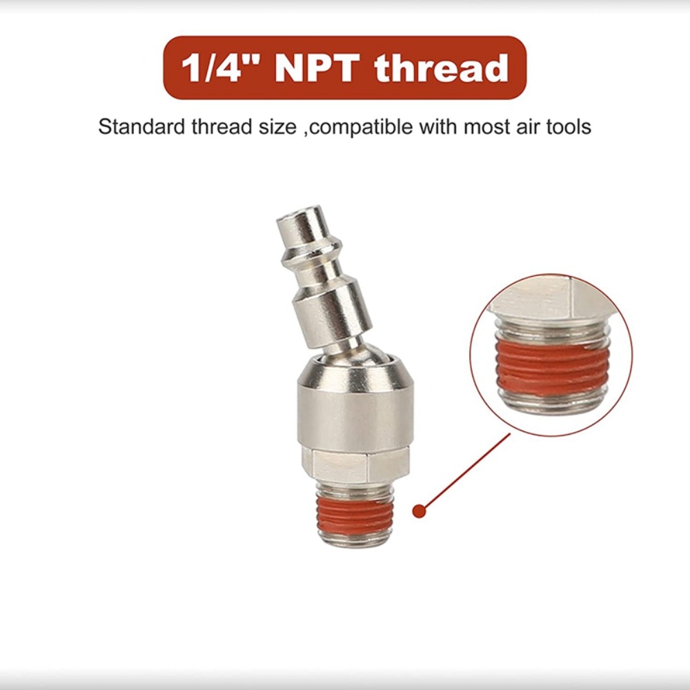 2PCS 1/4in NPT Swivel Coupler  - Flexible Hose Braided recension och pris
