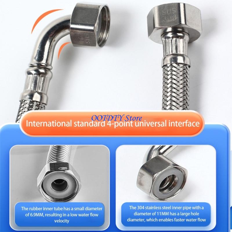 367A Elbow 304 Steel Braided F - Flexible Hose Braided recension och pris