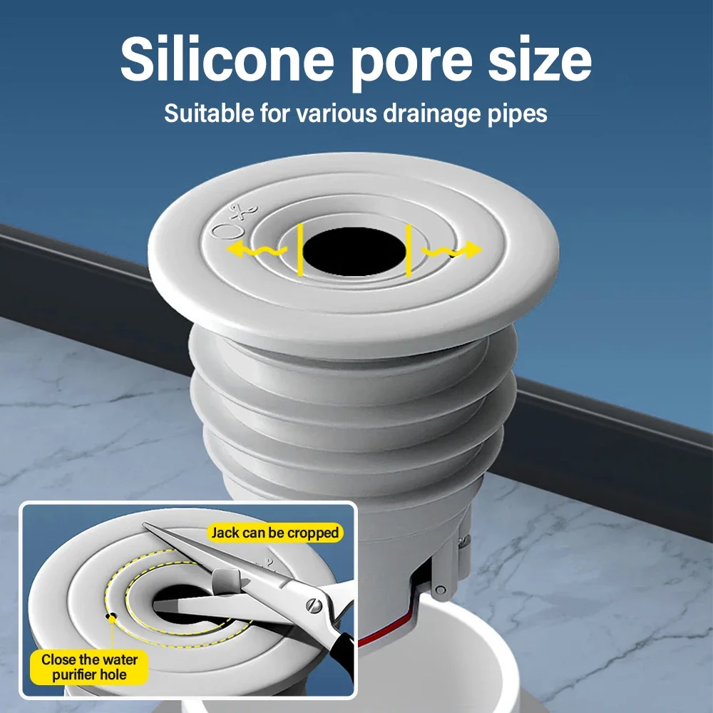 70-75mm Silicone Drains Kitche - Drain Pipe Clip recension och pris