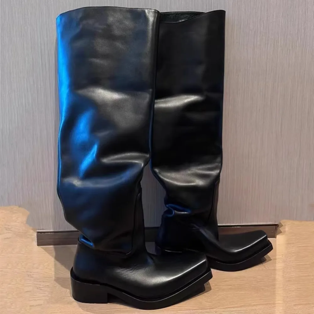 Black Riding Boots for Women M - Pipe Bending Spring recension och pris